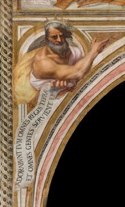 Nawa Centralna, Plume Quinta Nord Campata, Vincenzo Campi 1573, Popiersie z Prorokiem