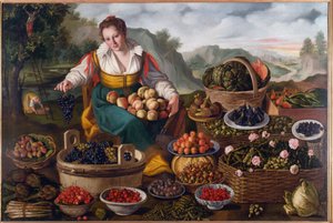 Sprzedawca owoców, 1578-81