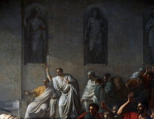 Śmierć Cezara, 15 marca 44 pne autorstwa Vincenzo Camuccini