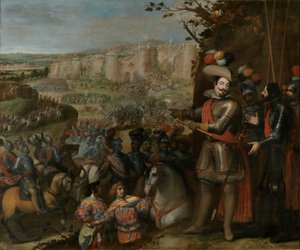 Zdobycie Rheinfelden (1633) przez wojska księcia Ferii. autorstwa Vincenzo Carducci