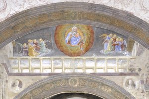 Bóg i cherubiny autorstwa Vincenzo Foppa