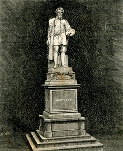 Pomnik Antonio Allegri da Correggio, autorstwa Vincenzo Vela (1820-1891), Correggio, Emilia-Romania, Włochy