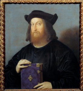 Portret poety i architekta Giangiorgio Trissino (1478-1550). Obraz Vincenzo Catena (1470-1531) XV w. Niedz. 0,72x0,63 m - Portret poety i architekta Giangiorgio Trissino (1478-1550). Obraz Vincenzo Catena (1470-1531)