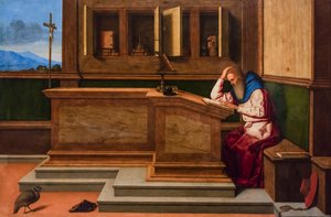 Święty Hieronim w swoim gabinecie, ok. 1515-1520 (technika mieszana na topoli)