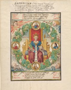 Filozofia na tronie, połowa XVI wieku. autorstwa Virgil Solis