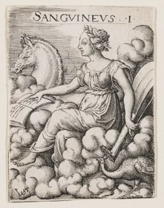 Temperament sangwinika, ok. 1530-62 (rycina) autorstwa Virgilius the elder Solis