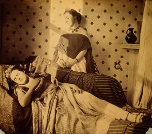 Studium fotograficzne Isabelli Grace i Clementiny Maude, ok. 1853-4 r. autorstwa Viscountess Hawarden