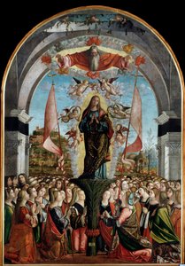 Cykl życia św. Urszuli: Apoteoza św. Urszuli (odcinek ostatni). (olej na desce autorstwa Vittore Carpaccio