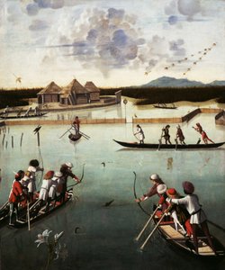 Polowanie na lagunie, ok. 1490-5 (olej na panelu)