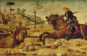 Św. Jerzy zabijający smoka, 1502-07 (detal 428017)