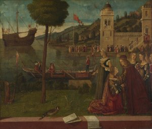 Odejście Ceyx, c. 1502-1507 autorstwa Vittore Carpaccio