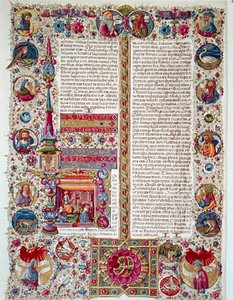 Strona rękopisu Biblii Borso d
