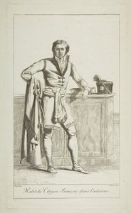 Wewnętrzny strój obywatela francuskiego, 1794.