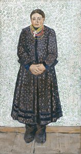 Chłopka Ukraińska, 1910-1911 autorstwa Vladimir Davidovich Burliuk
