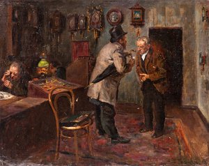 U jubilerów, 1917 autorstwa Vladimir Egorovic Makovsky