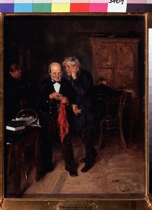 Zaufanie. Peinture de Vladimir Yegorovich Makovski (Makovsky, Makovskij) (1846-1920), huile sur toile autorstwa Vladimir Egorovic Makovsky