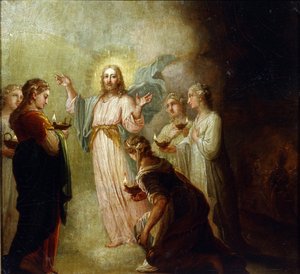 Przypowieść o pannach mądrych i głupich – „Przypowieść o pannach mądrych i głupich” Włodzimierza Łukasza Borowikowskiego autorstwa Vladimir Lukich Borovikovsky