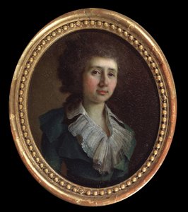 Portret pisarza Wasilija V. Kapnista (1757 lub 1758-1823). (Portret autora Wasilija V. Kapnista). Obraz Władimira Lukicha Borovikovsky