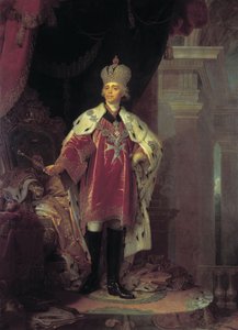 Portret Pawła I, 1800 autorstwa Vladimir Lukich Borovikovsky