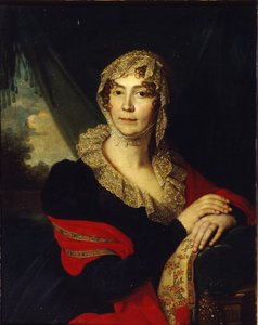 Portret księżnej Natalii Aleksandrownej von Buxhoeveden 1758-1808, z domu Aleksiejewa, lata 90. XVIII w. autorstwa Vladimir Lukich Borovikovsky