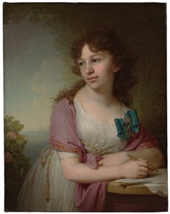 Portret księżnej Jekateryny Aleksiejewny Dolgorukowej 1781-1860, z domu hrabina Wasiljewa, 1798