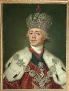 Portret cesarza Rosji Pawła I 1754-1801, 1799-1800