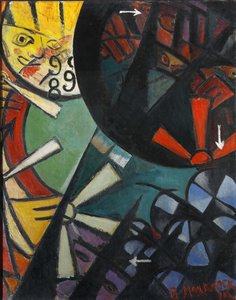 Kolej Ruletkowa, 1915. autorstwa Vladimir Vladimirovich Mayakovsky