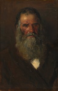 Studium głowy starca autorstwa Vladimir Yegorovich Makovski