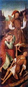 Adam i Ewa płaczą nad ciałem Able, c1440-1495.