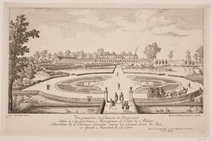 Vue perspektywa du Chateau de Bregentved autorstwa W.A. Müller