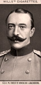 HSH, PR. Ernest z Hohenlohe-Langenbourg, 1908. autorstwa WD and HO Wills