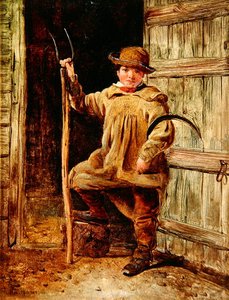 Syn rolnika (olej na pokładzie) autorstwa W.S.P. Henderson
