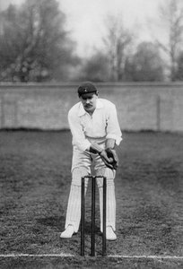 Bill Storer, krykiecista z Derbyshire i Anglii, ok. 1899 r.