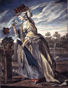 Moda na kwiecień, ok. 1790 (akwarela na papierze) autorstwa W. Belch
