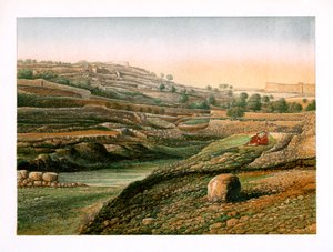 Dolina i dolna sadzawka Gichon, Jerozolima, ok. 1870 r.