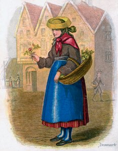 Duńska kobieta sprzedająca kwiaty, 1809 r.