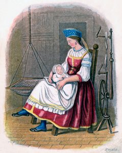 Rosjanka z dzieckiem, 1809.