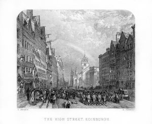 High Street, Edynburg, 1870.