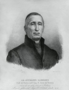 Portret Giuseppe Zamboniego (1776-1846), włoskiego księdza katolickiego i fizyka autorstwa John Ward Dunsmore