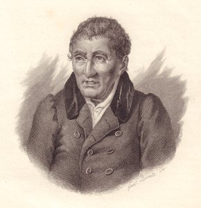 Portret włoskiego poety Jacopo Vittorelli (1749-1835), miedzioryt Bonatti autorstwa John Ward Dunsmore