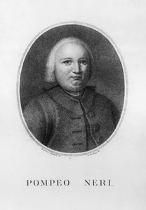 Portret Pompeo Neri (1706-1776), włoskiego prawnika i polityka, akwaforta Benedetto Bordiga (1768-1847) wg rysunku Francesco Sabatelli (1803-1829) autorstwa John Ward Dunsmore