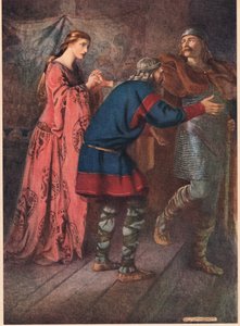 Laertes żegna się ze swoją siostrą Ofelią, z "Hamleta" Williama Shakespeare