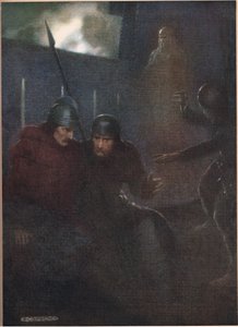 Pojawia się duch ojca Hamleta, z "Hamleta" Williama Shakespeare