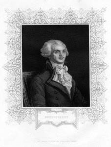 Maximilien Robespierre, jeden z przywódców rewolucji francuskiej, XIX w. autorstwa W H Moll