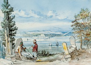 Widok w Dardanellach, 1869 autorstwa W. H. Wrench