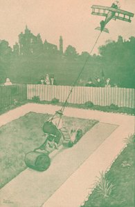 Wskazówka do domu lotnika na urlopie, c1918 1919 autorstwa William Heath Robinson