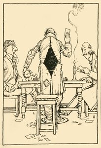 Zwycięska karta na asie karo, 1910. autorstwa William Heath Robinson