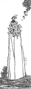 Było tylko miejsce dla niej i dla nich, ok. 1930 autorstwa William Heath Robinson