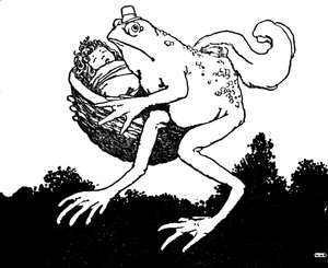 To tylko żona mojego syna, powiedział ropucha, ok. 1930 r. autorstwa William Heath Robinson