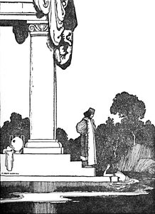 Kiedy wzeszło słońce, obudziła się, ok. 1930 autorstwa William Heath Robinson